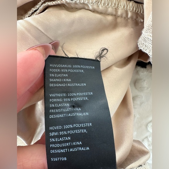 Bardot Nude Embroidered Mesh Midi Dress - Picture 12 of 12